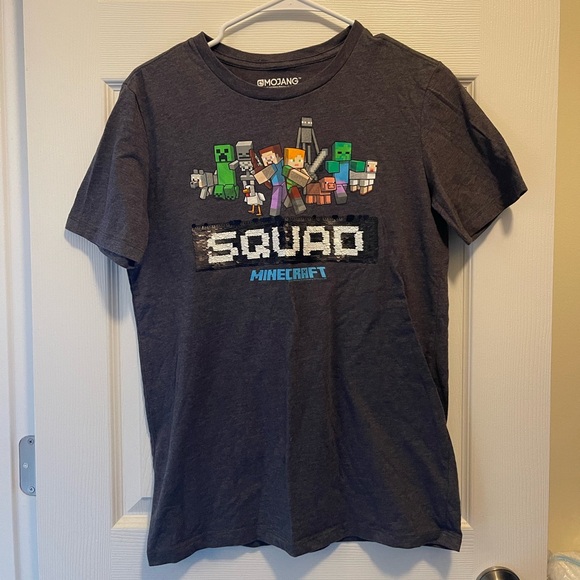 T-shirts, hauts, chemises Mojang Minecraft Alex T-Shirt Shirt Manches Courtes Shirt Garçons Gris